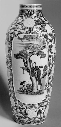 Vase with figures