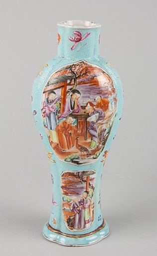 Vase with ladies and boys