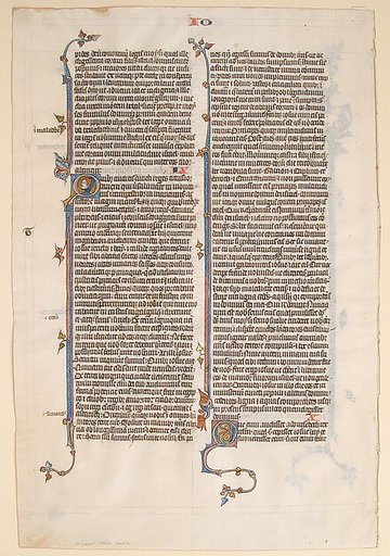 Manuscript Leaf from a Bible