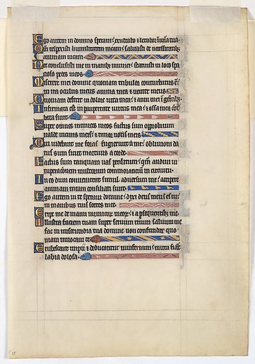 Manuscript Leaf from a Royal Psalter