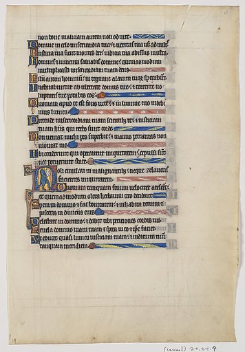Manuscript Leaf from a Royal Psalter