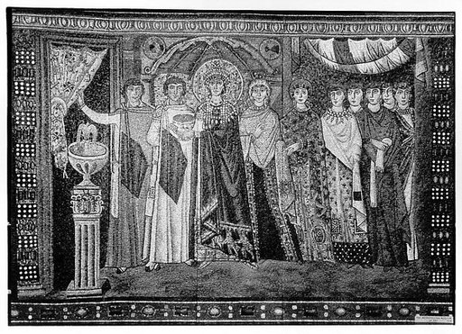 Empress Theodora and Members of Her Court