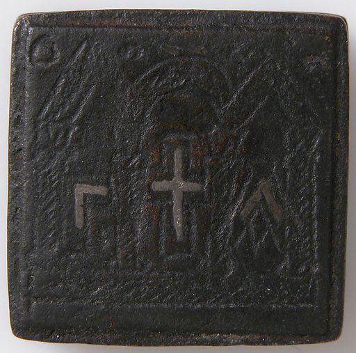 Balance Weight with a Cross and an Architectural Setting