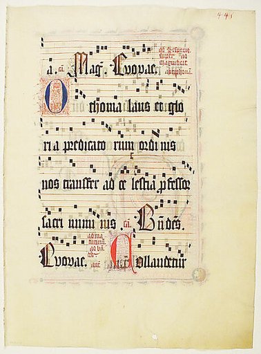 Manuscript Leaf, from an Antiphonary