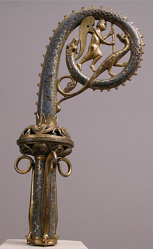 Crozier Head with Saint Michael Slaying the Dragon