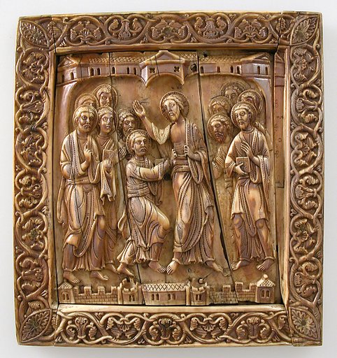 Plaque with Doubting Thomas