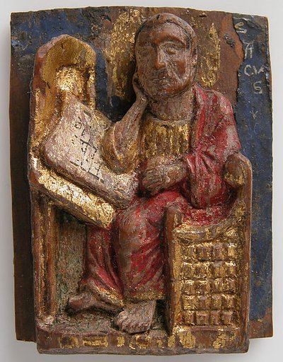 Miniature Relief of Saint Mark at His Writing Table