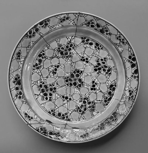 Dish with plum blossoms