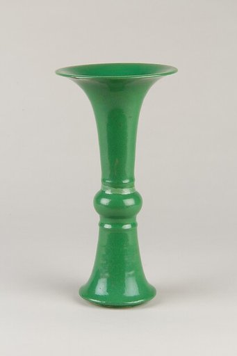Vase in the shape of archaic wine container (gu)