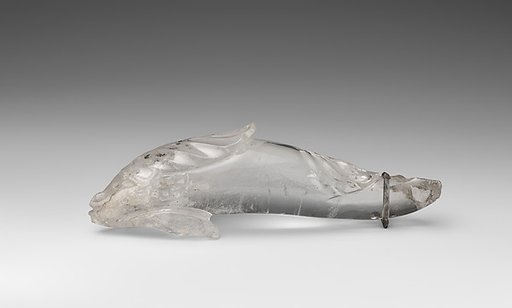 Rock Crystal Statuette of a Dolphin