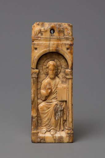 Reliquary Plaque with Christ Blessing