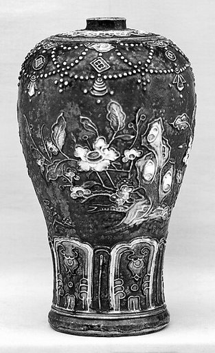 Meiping vase with flowers
