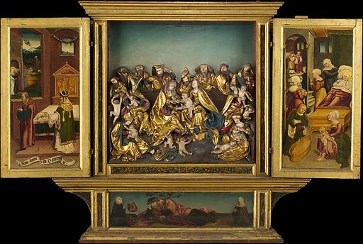 Altarpiece with scenes from the life of the Virgin