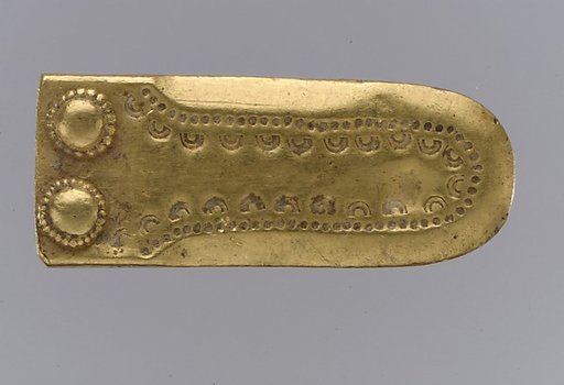 Gold Strap End from a Shoe Buckle