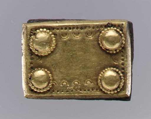 Gold Back Plate of Belt