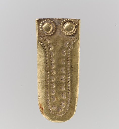 Gold Strap End