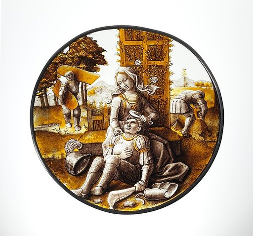 Roundel with Delilah Cutting the Hair of Samson