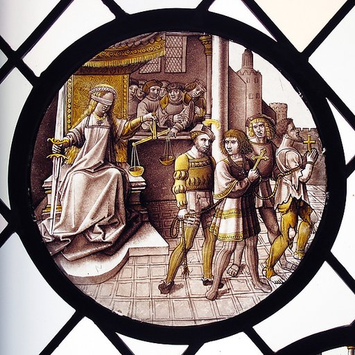 Roundel with Justice