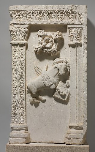 Relief from a Pulpit with the Symbol of Saint Luke