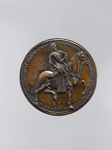 Medal
Obverse: Equestrian Portrait of Emperor Constantine (r. 307–337)
Reverse: Allegory of Salvation