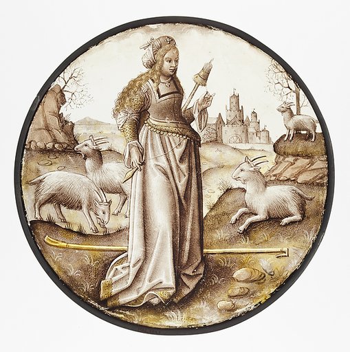 Roundel with Allegorical Figure