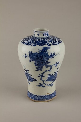 Meiping vase  with peach, pomegranade, and fingered citron