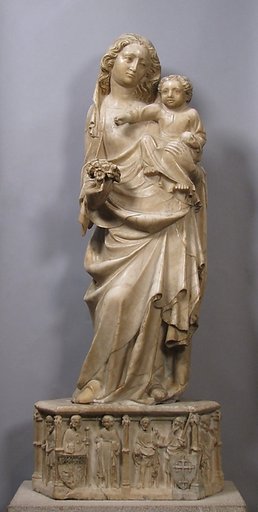 Standing Virgin and Child with Pedestal