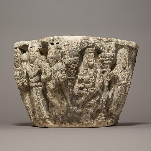 Capital with Nativity and Adoration