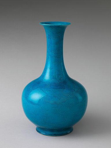 Vase with Dragons and Bats amid Clouds