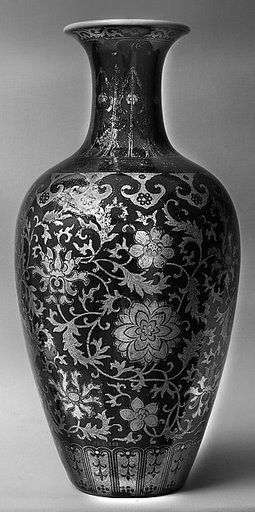 Vase with floral scrolls