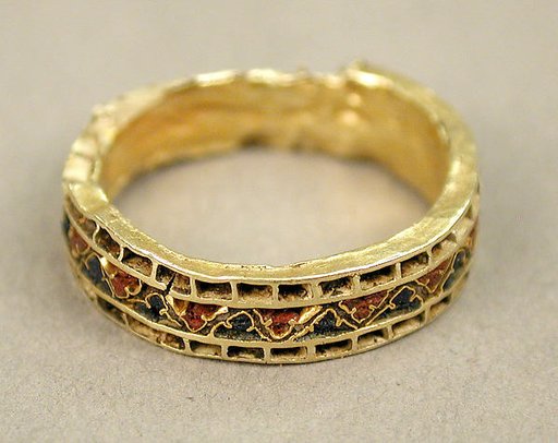 Circular Fragment with a Vine Scroll Motif