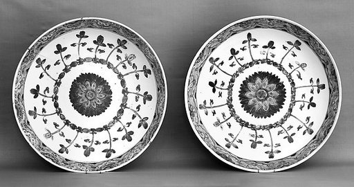 Plate with floral design