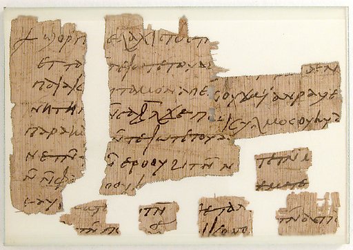 Papyri Fragments of a Letter to Pesenthius