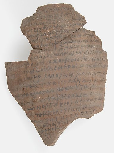 Ostrakon with a Letter from Papnoute and Epiphanius to Cyriacus
