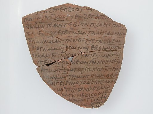 Ostrakon with a Letter to John and Enoch