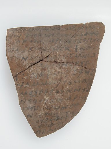 Ostrakon with a Letter from Pesenthius to Epiphanius