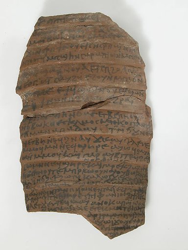 Ostrakon with a Letter from Koletjew to Epiphanius
