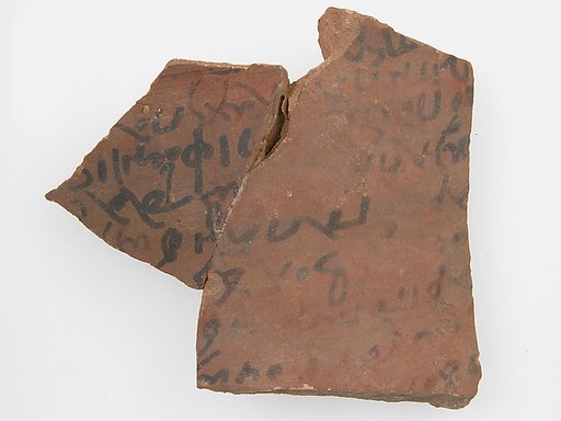 Ostrakon with a Letter from Patermoute to Epiphanius