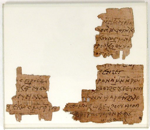 Papyrus Fragments of a Letter