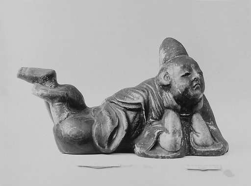 Alcove ornament in form of a man lying down