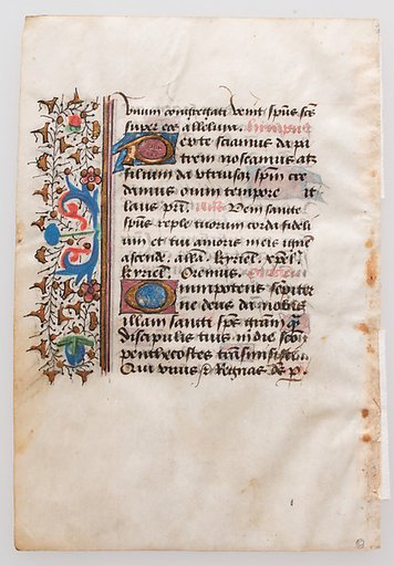 Manuscript Leaf, from a Book of Hours