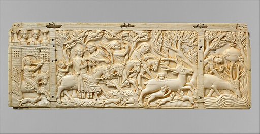 Panel with Hunting Scenes