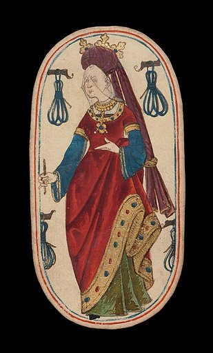 Queen of Tethers, from The Cloisters Playing Cards