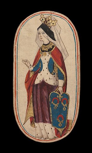 Queen of Collars, from The Cloisters Playing Cards