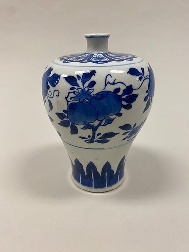 Meiping vase  with peaches, pomegranades, and fingered citrons