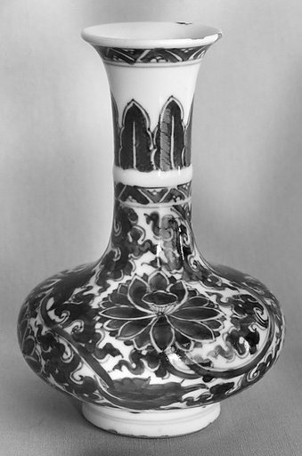 Bottle with lotus scrolls