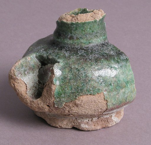 Glazed Spouted Pot