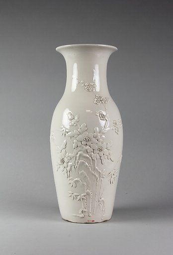 Vase with plum blossom and bamboo