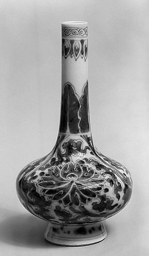 Bottle with lotus scrolls