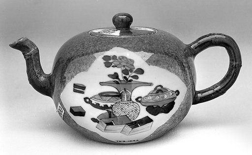 Teapot with scholar objects